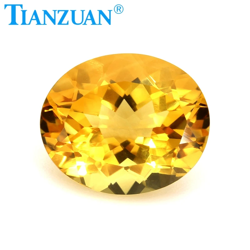 Yellow Color Oval Shape Natural Citrine Size 4x6~10x12mm For DIY Jewelry Making Loose Gem Stone