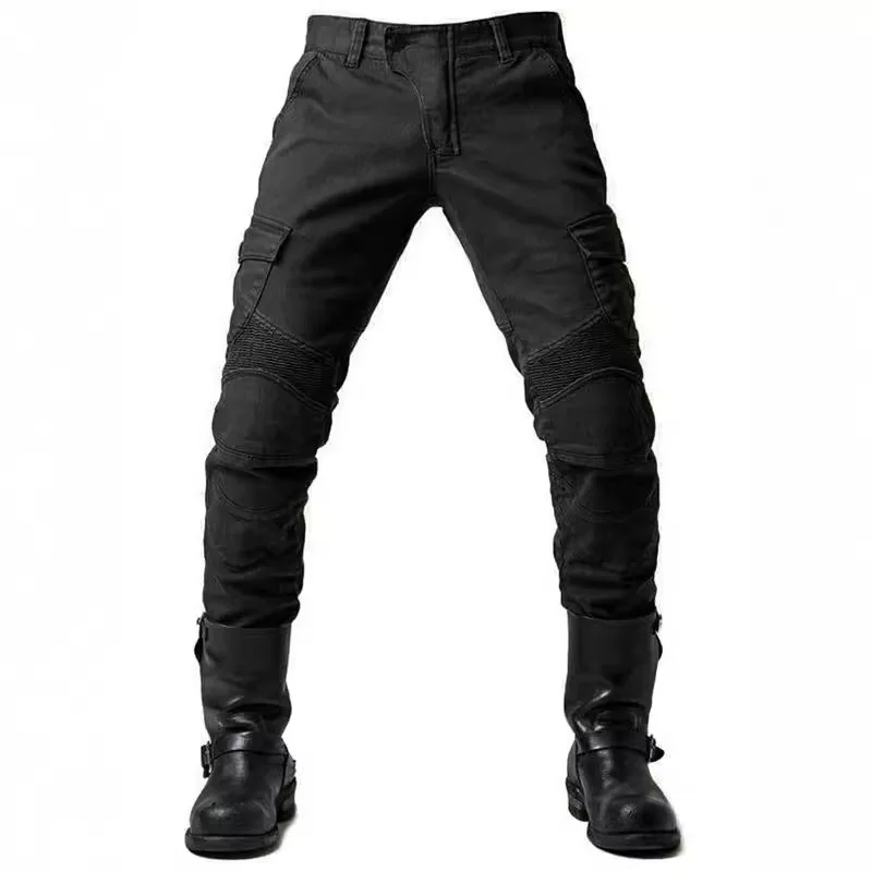 Motorcycle Protective Pants Men's Motorcycle Tight Jeans Breathable Wear-resistant Overalls