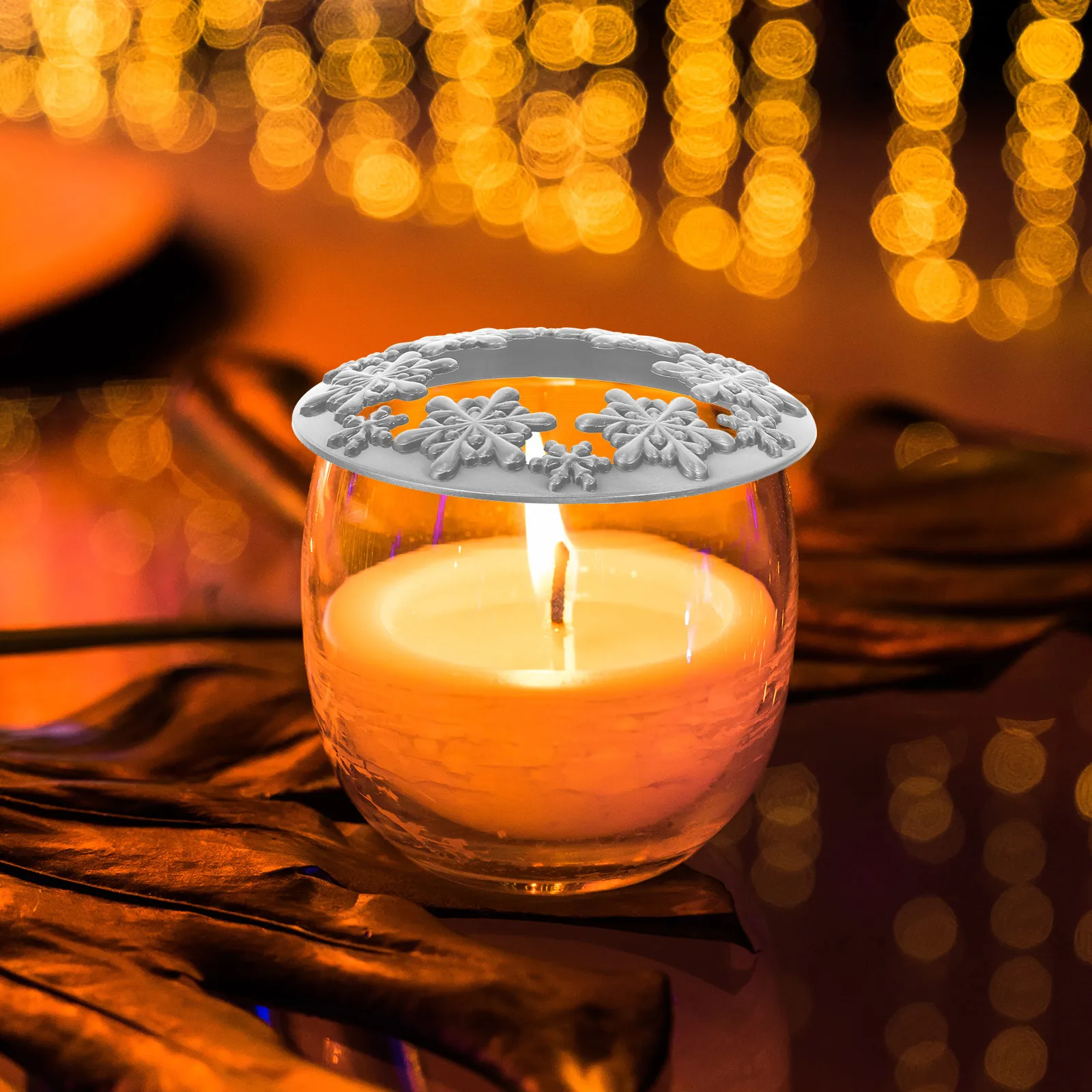 

Aroma Smart Cover Decorative Lids for Jars Christmas Shade Topper Holder Large Candles Hat