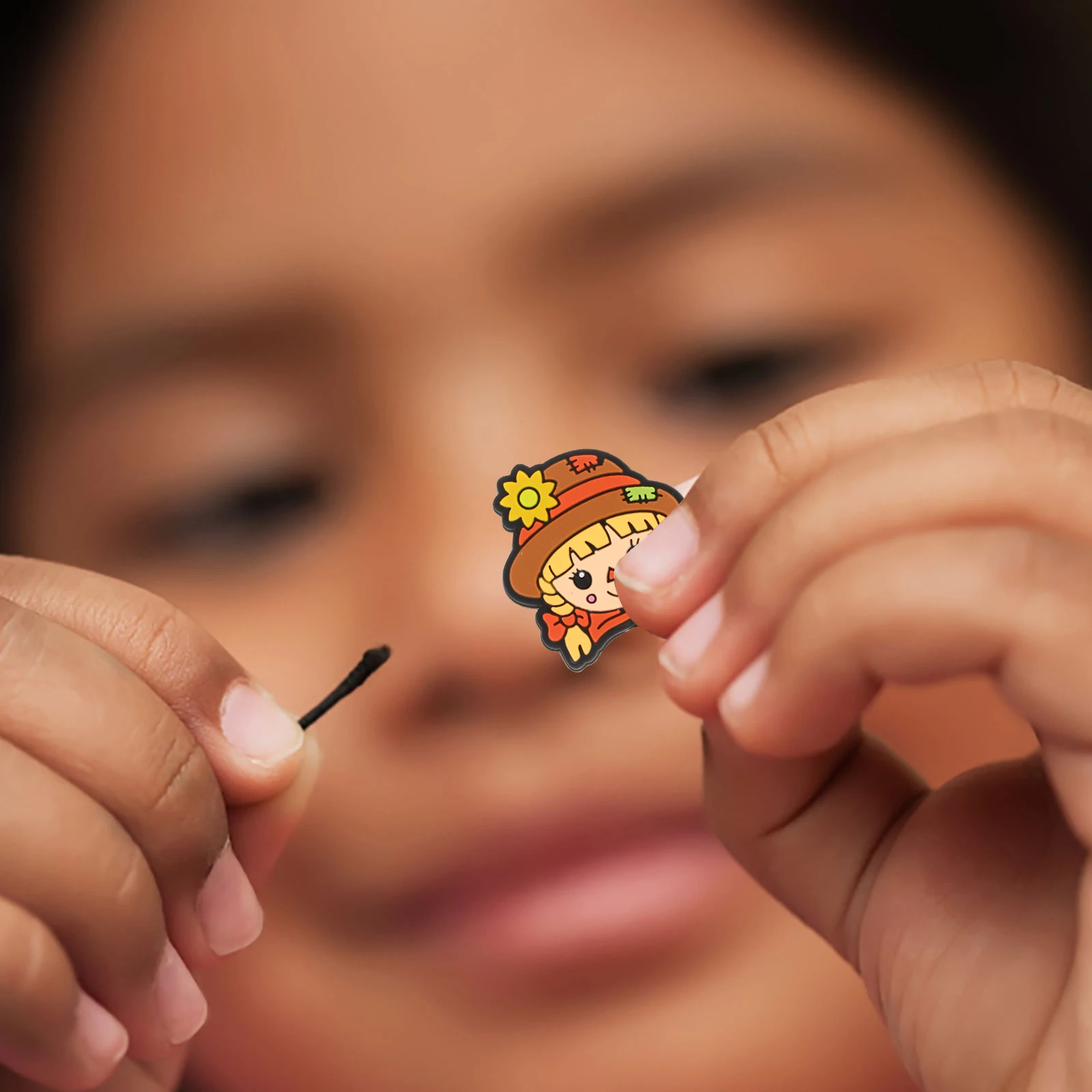 

10Pcs Silicone Beads Scarecrow Design DIY Jewelry Beads Craft Supplies Colorful Elements for Bracelets Necklaces