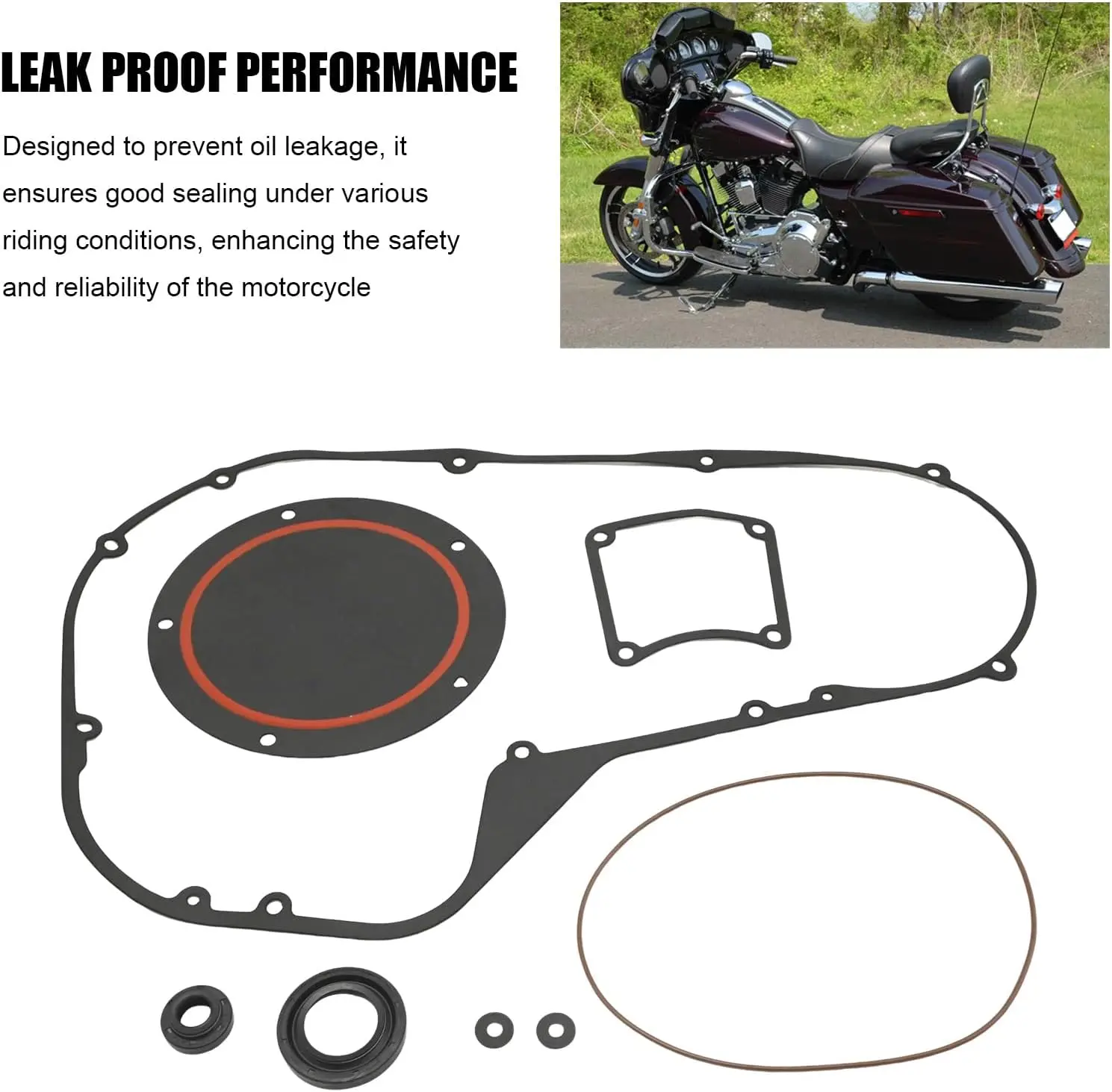 Primary Gasket Kit For 1999-2006 For Harley-Davidson FLH/T Twin Cam Bagger Touring
