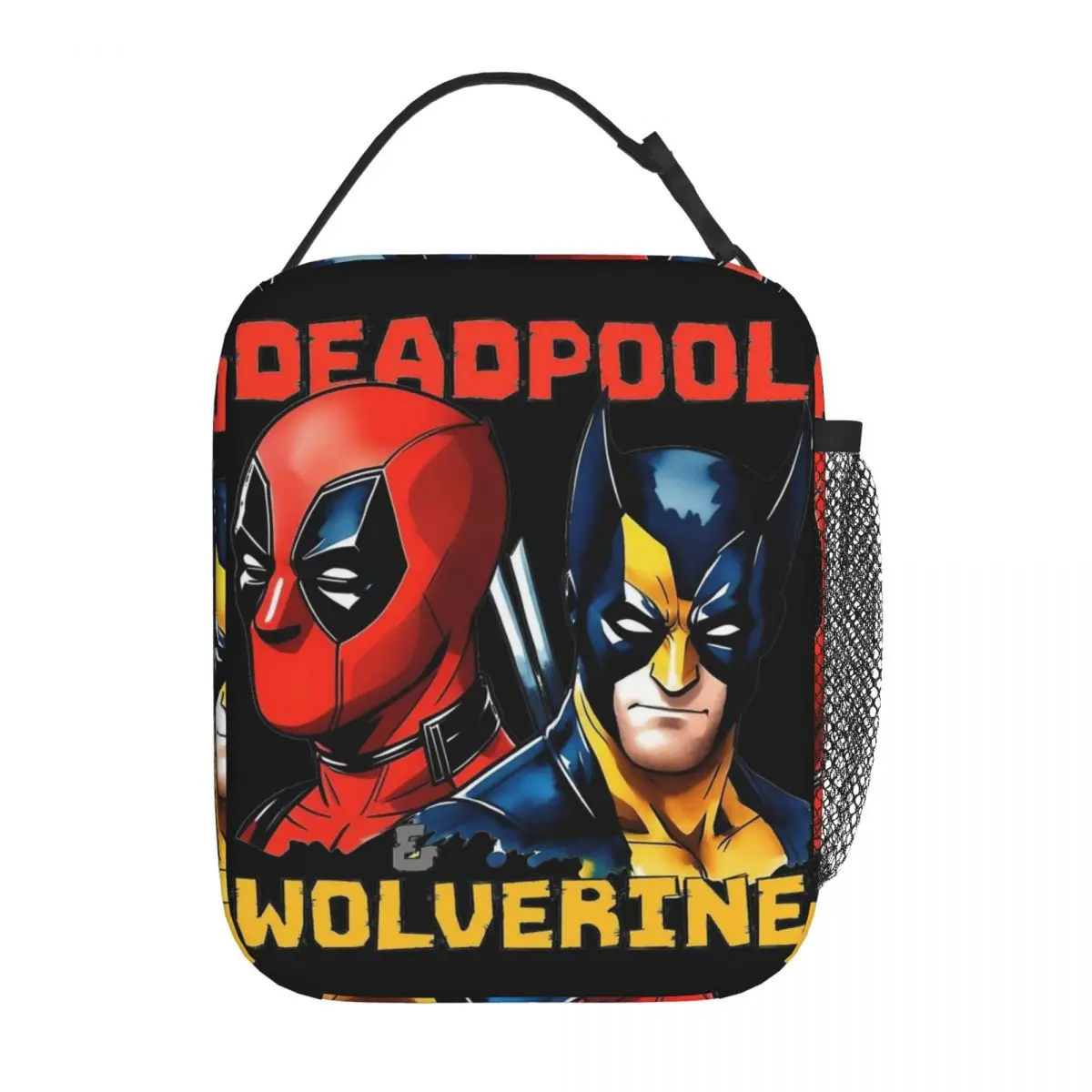 

Insulated Lunch Tote Bag Superhero Series Deadpool & Wolverine 2024 Movie Flim Lunch Food Box Ins Style Thermal Cooler Lunch Box