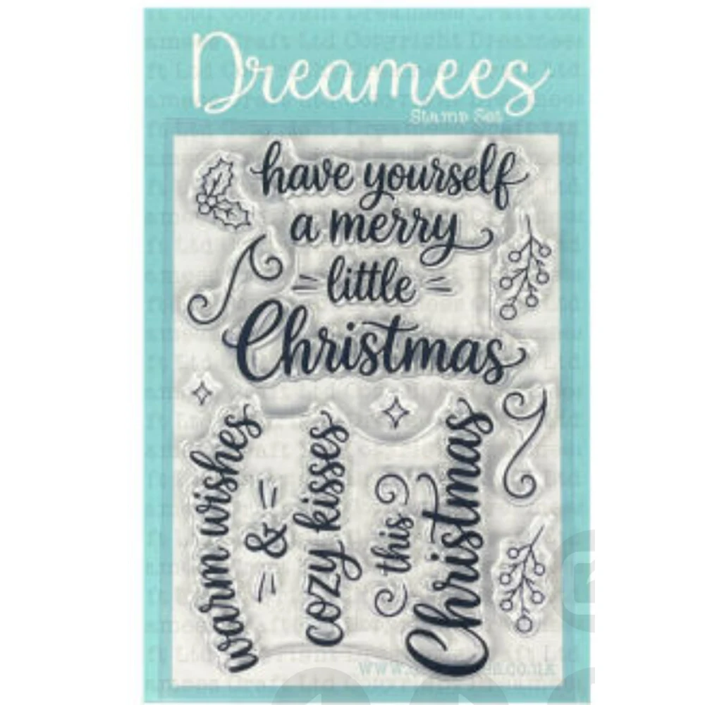 July 2026 New Dreamees Vintage Floral Border Dies & Xmas Sentiment Stamp Metal Cutting Dies DIY Handmade Photo Album Scrapbook image 3