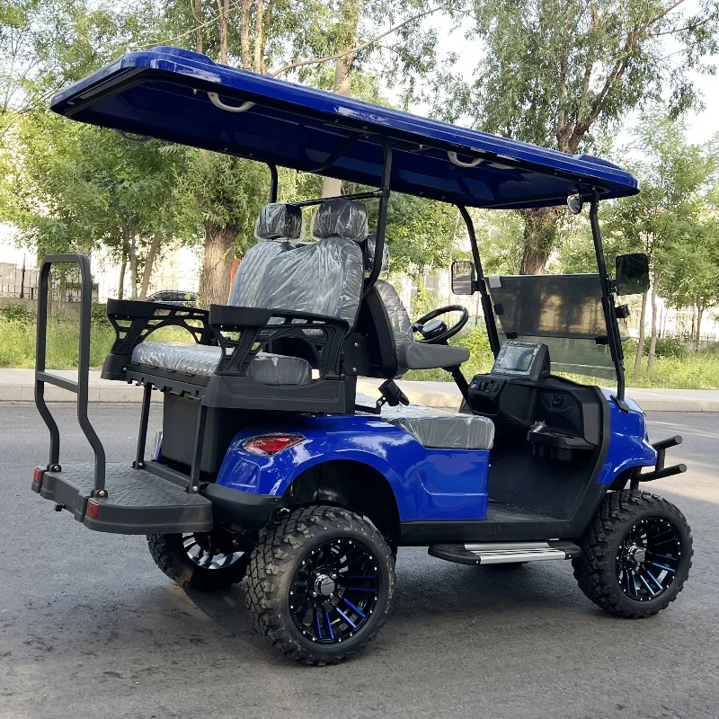 

Most Popular 72v Electric Golf Cart 4+2 6 Seater 7.5kw Lithium Golf Off Road Buggy Hunting Golf Cart