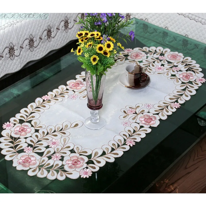 Printed Tablecloths Home Decor Rectangular Party Stain Resistant Tablecloth Dust Cover Side Table  Wedding Decoration