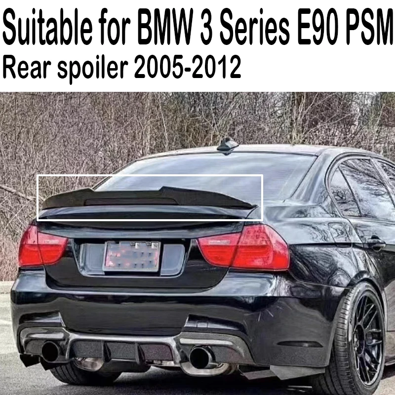 For to BMW 3 Series E90 323i-335i PSM carbon fiber car modification parts, rear trunk lid spoiler2005-2012