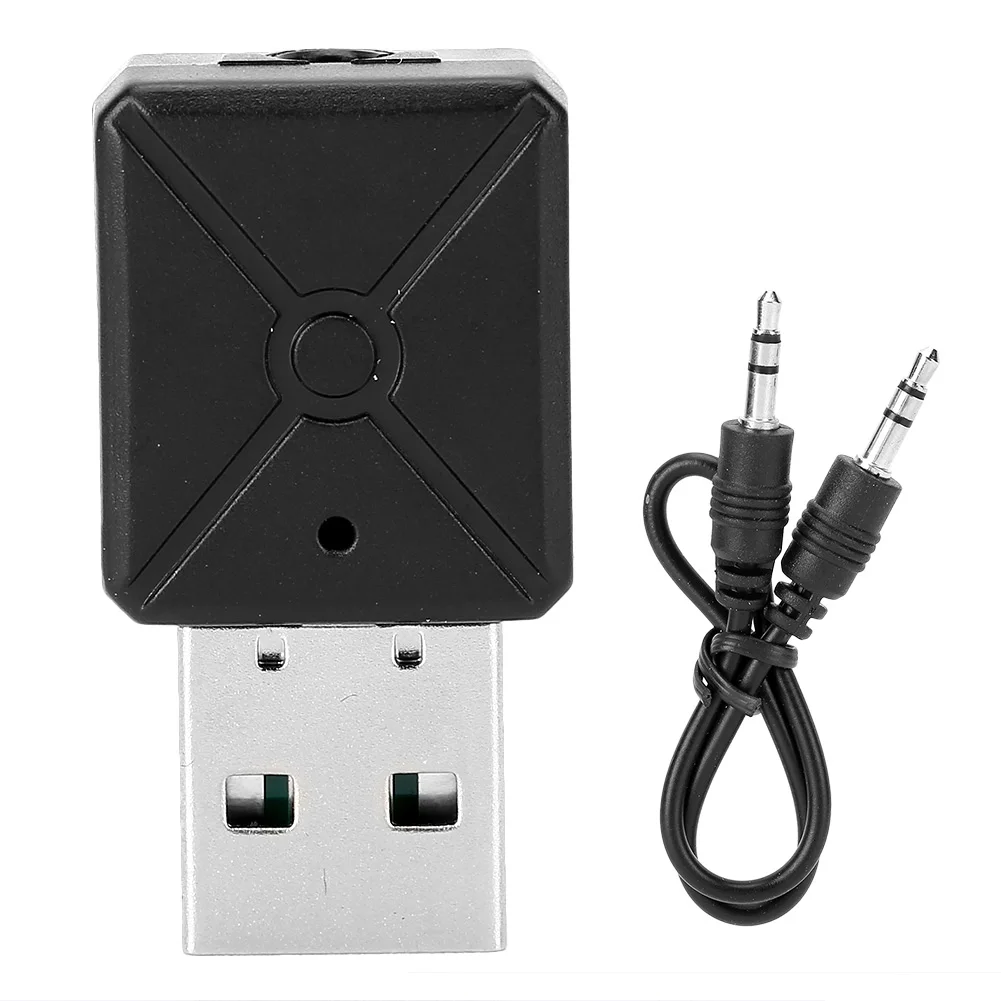 Автомобильный Bluetooth-приемник-передатчик, адаптер BT, черный, USB 5.0, портативный, AVRCP, для наушников, ноутбуков, домашних стереосистем