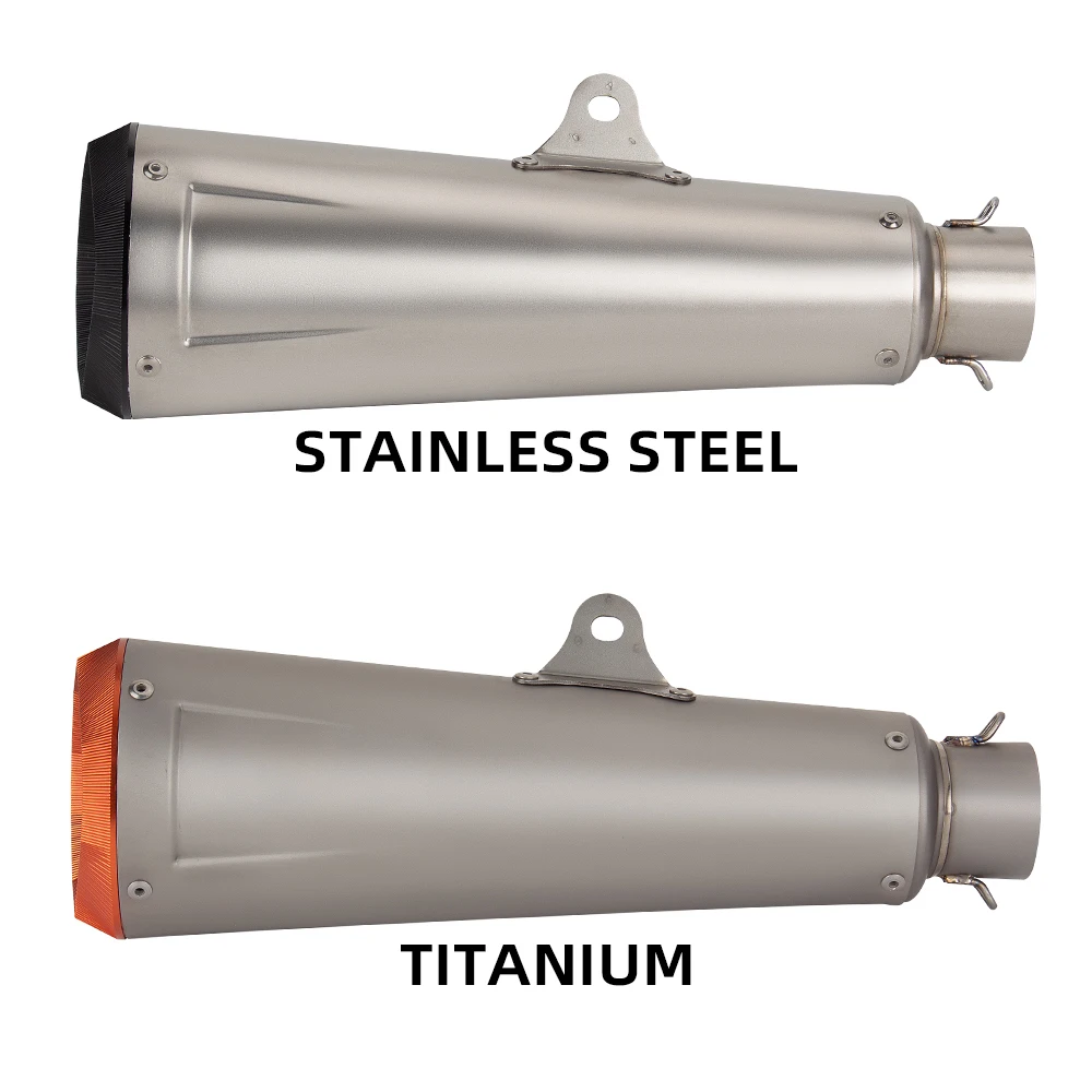 

Universal Motorcycle Exhaust Tail Pipe 51MM Muffler For 450SR ZX6R RS660 TMAX560 Z900 MT03 765RS ZX4RR PCX Z250 Z400