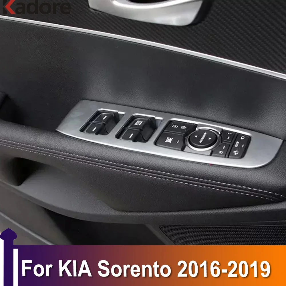

Накладки на дверные подлокотники для KIA Sorento 2016 2017 2018 2019