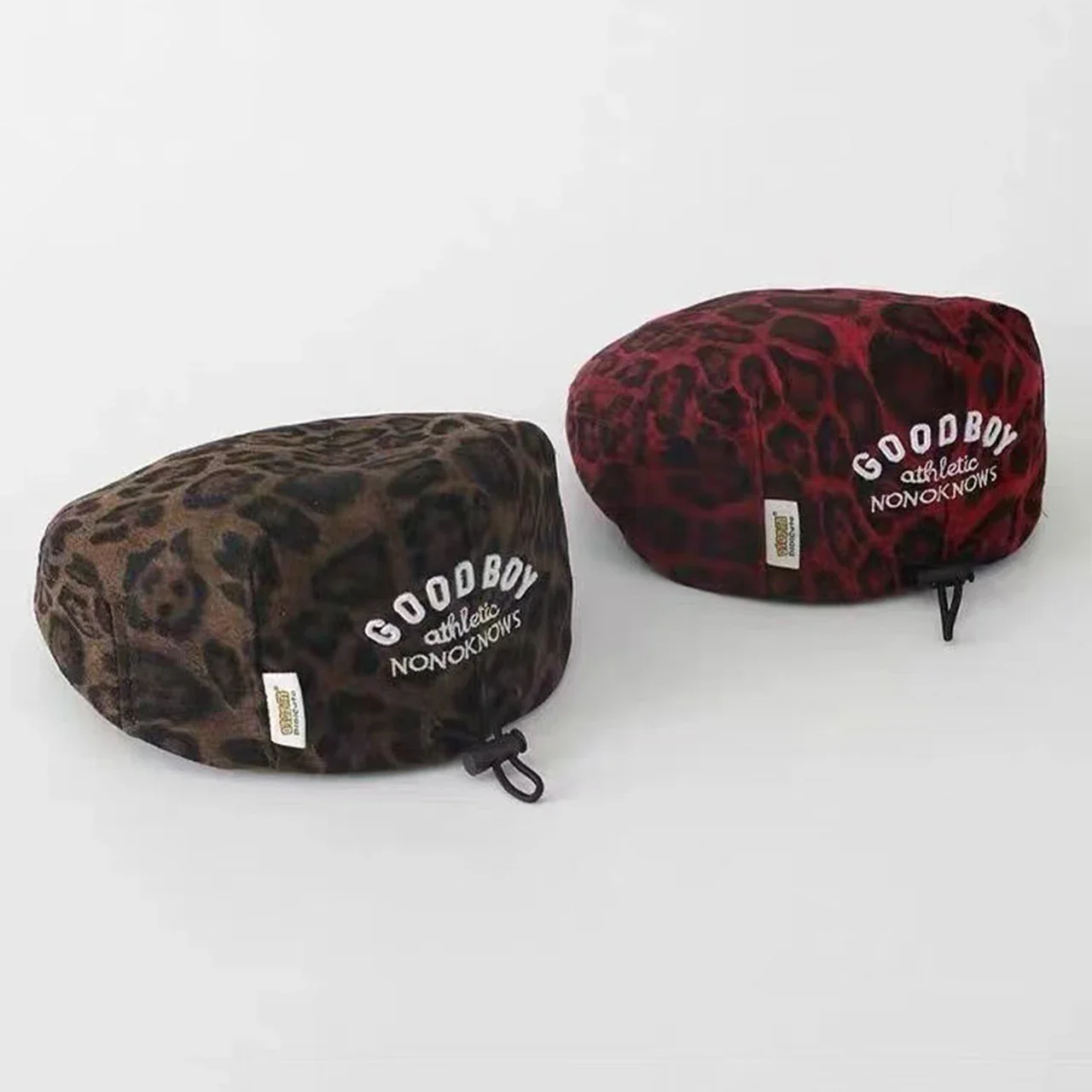 

Retro Leopard Berets for Baby Summer Letter Toddler Forward Hat Kids Boys Girls Adjustable Newsboy Cap