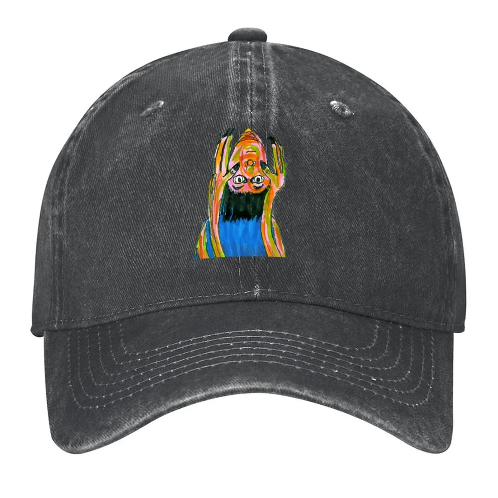 

Headless Hue: A Colorful Conundrum - Original and Unique Marker Drawing - New Artist Baseball Cap