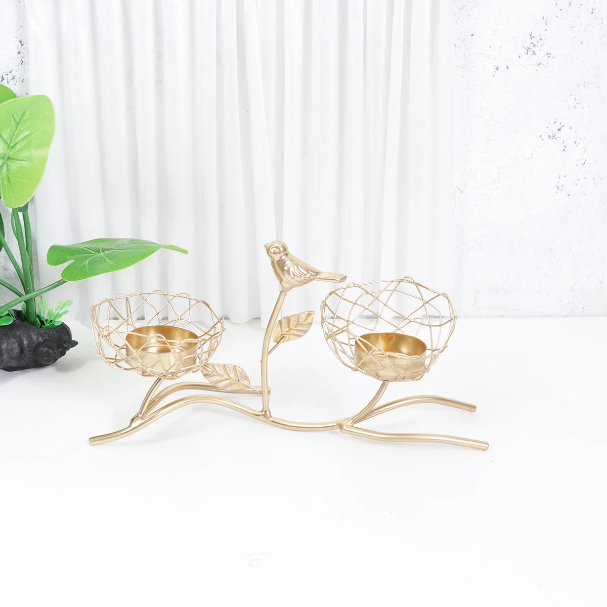 

Iron C Decorative Holder Base Tray Desktop Cup Nordic Style Home Office nament Christmas Gift