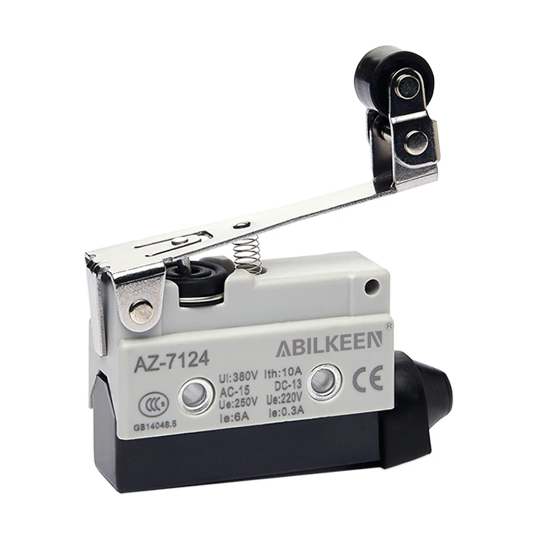 ABILKEEN AZ-7124 Mini IP66 Waterproof Micro Limit Switch 250V 10A Load 1NO1NC Momentary Limit Travel Switch with 3Pin Terminal