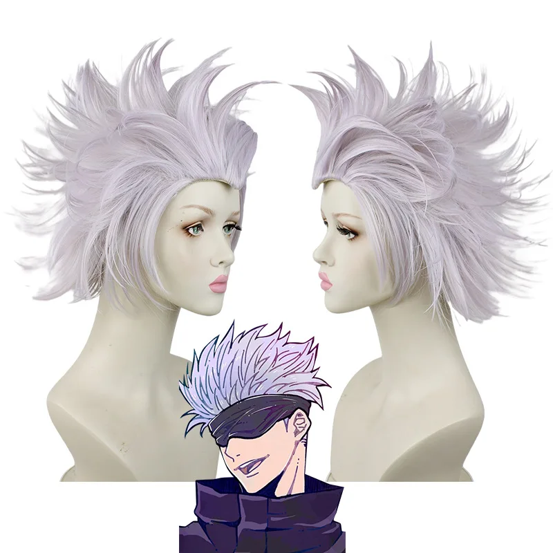 Jujutsu Kaisen Satoru Gojo Anime Cosplay Costume Wig Geto Suguru Zenin Maki Mahito Miwa Kasumi cos Wig Halloween for man Woman