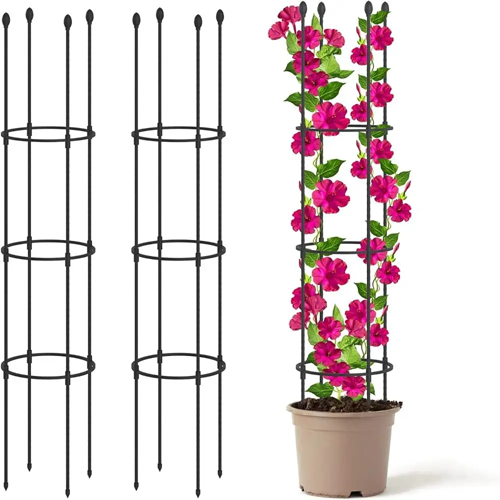 1 Juego de enrejado de jardín apilable, enrejado de rosas infinitamente empalmable para escalar flores, vegetales, interiores y exteriores