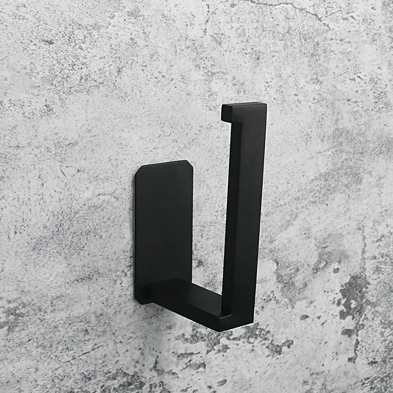 No-Drill Stainless Steel Wall-Mounted Square Tube Tissue Holder For The Bathroom Wall-Mounted Paper Roll Holder image 6
