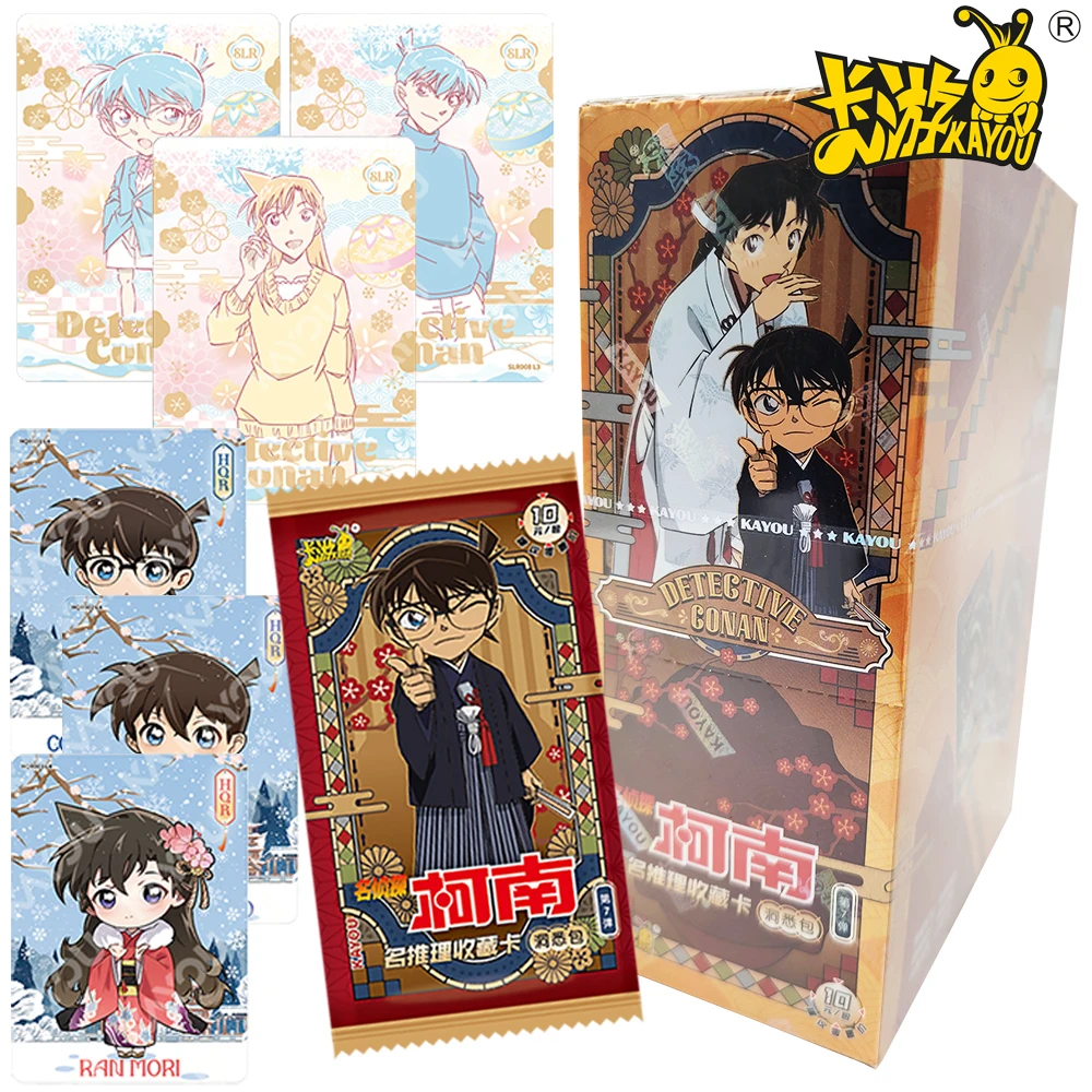 بطاقة مجموعة كايو المحقق كونان الأصلية بطاقة شخصية الرسوم المتحركة اليابانية الكلاسيكية للأولاد والبنات هدية مهرجان لعبة عائلية
