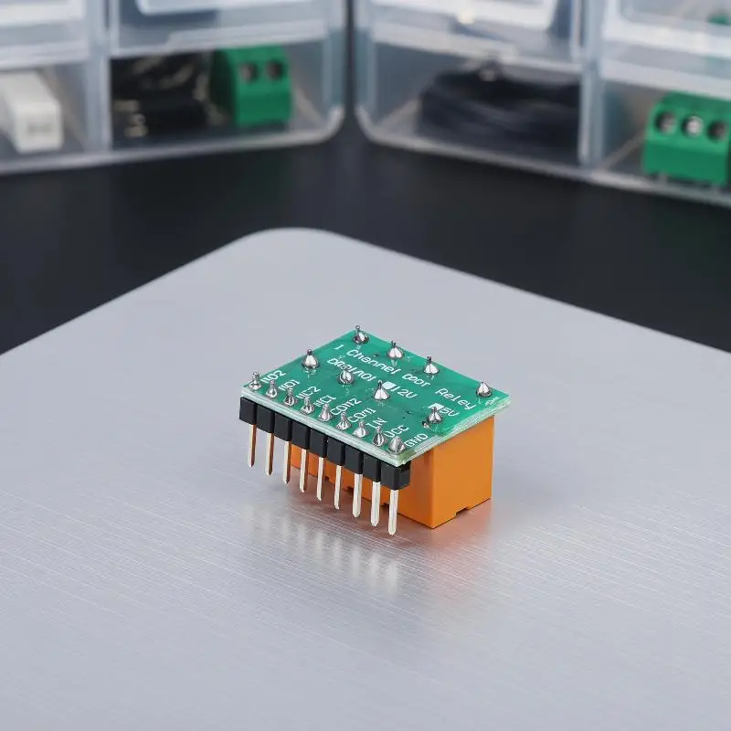 #@1/2/3Pcs Mini 1 Channel DC 5V DPDT Relay Module Double Pole Double Throw Switch Module HK19F PCB