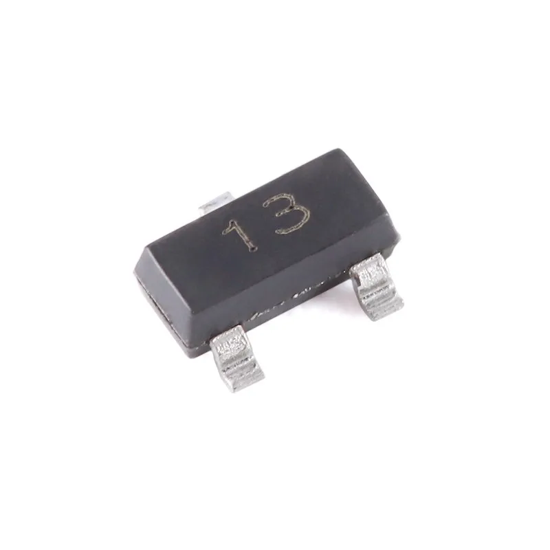 100PCS DTA143ECA SOT-23 MARKING:13 DTA143 50V 100mA 200mW PNP Digital Transistors Built-in Resistors SMD