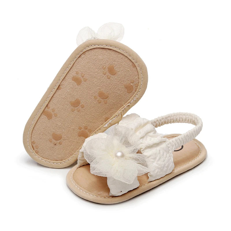 Infant Baby Girls Sandals Cute Flower Anti-Slip Soft Sole Princess Shoes Beach Slipper Toddler First Walkers Shoes