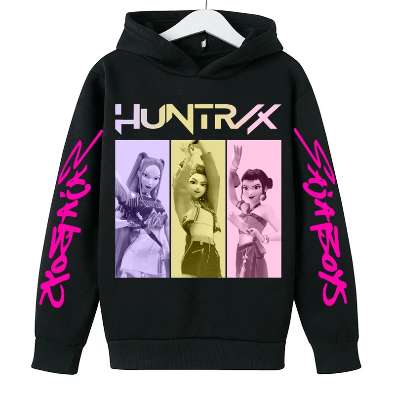 

Autumn/winter Brand New Saja Boy Band Print Hooded Sweats Kpop Pop Devil Hunter Best-selling Kids Boys Girls Comfortable Hoodies