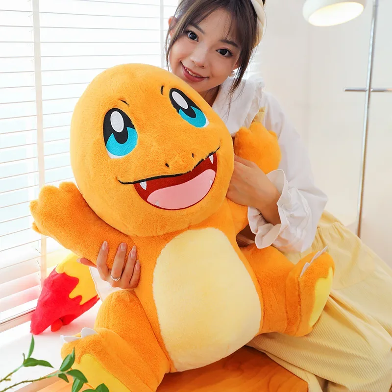 Pokemon 35-70cm Charmander Plush Doll Anime Cartoon Pokémon Kawaii Large Stuffed Toys Soft Plushies Kids Xmas Birthday Gift