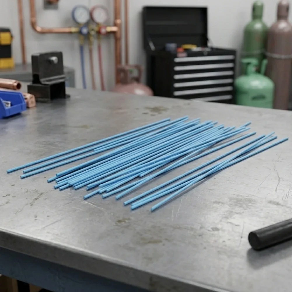Refrigeration Repair Kit Silver Brazing Rods Self-fluxing Coating Strong for bond Formation For Air Conditioning Systems