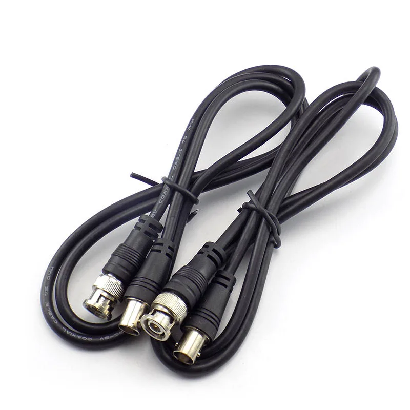 1M BNC Female To Male Adapter Cable For CCTV Camera BNC Connector Extension wire Coaxial Line Camera Accessories D6