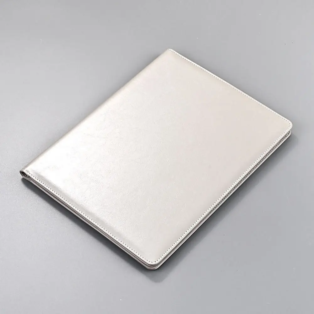 

Multifunctional A4 Conference Folder Vintage Portable Contract File Folders Writing Pads with Binder Document Organizer