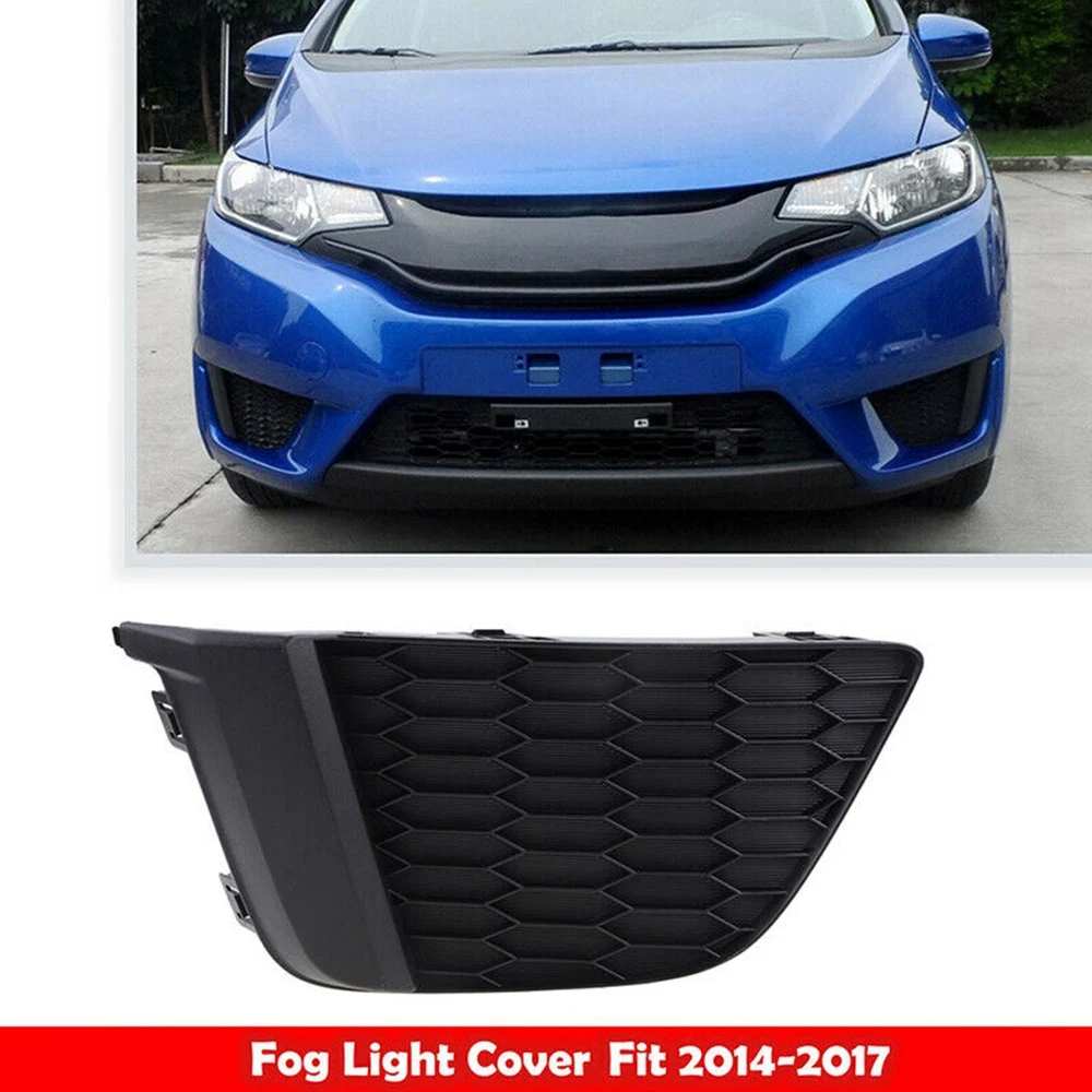 Right Front Bumper Fog Light Bezel Cover for Honda Fit Jazz 2014 2015 2016 2017