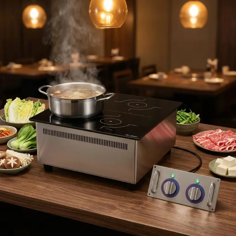 Airo Built in Commercial Induction Cooktop Full Heating Glass Industrial Kitchen Induction Cooker