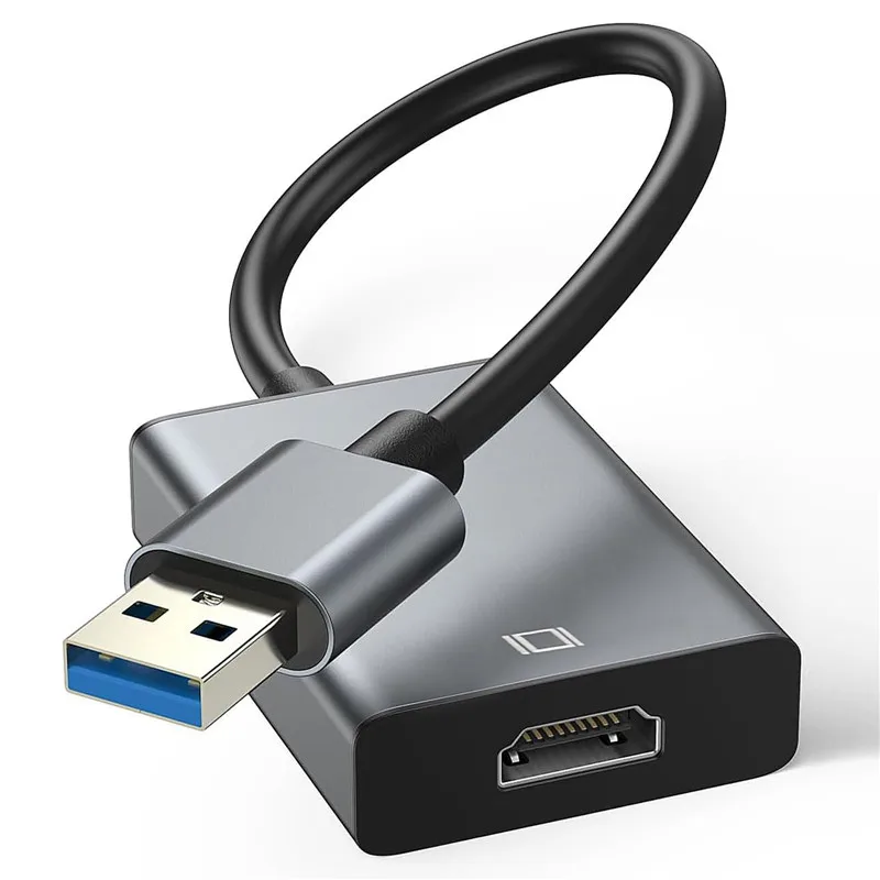 USB 3.0 zu HDMI Adapter 1080P USB zu HDMI Konverter USB A zu HDMI Kabel 60Hz Audio Video Adapter für PC HDTV Laptop Projektor – Detail 1