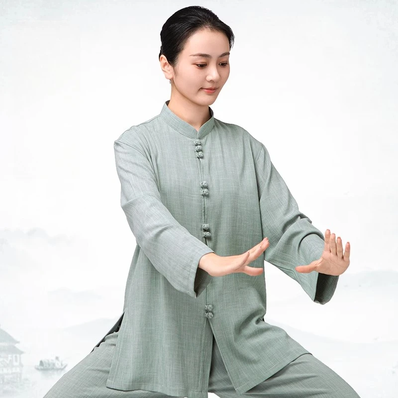 Tai Chi Kung Fu Suit Chinese Traditional Martial Arts Uniform for Women and Men Fluid Drape Breathable & Comfortable