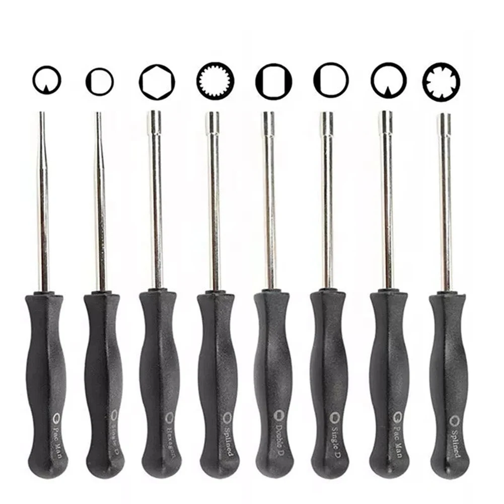 8PCS Carburetor Carb Adjustment Hand Tool Double D Hexagon Hex Socket Screwdrive Driver Chainsaw Speed Adjustment Repair Tool