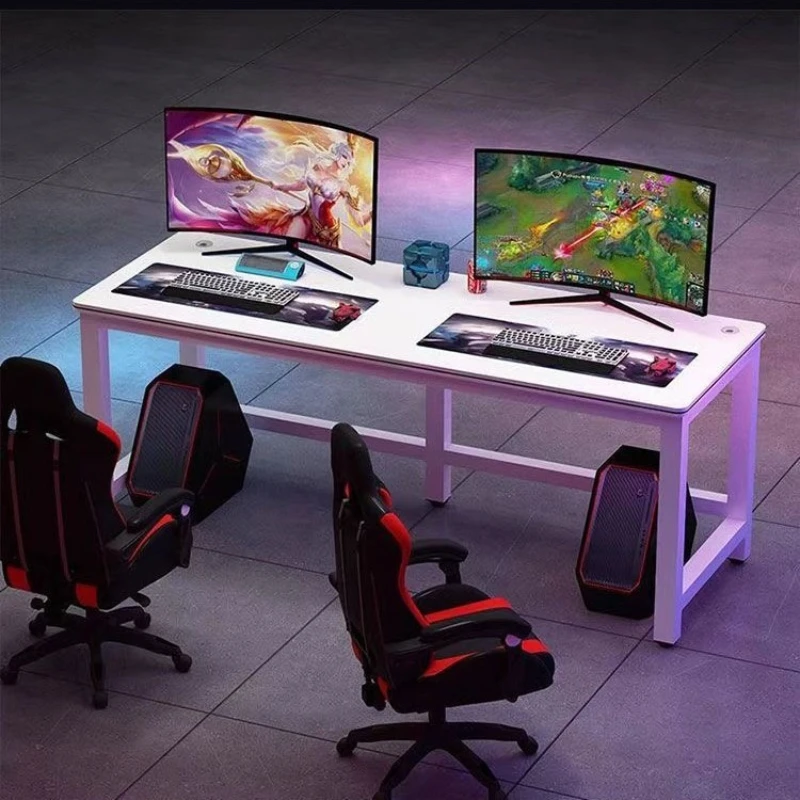 Desktop gaming desk, minimalist desktop, home study desk, bedroom two-person office gaming computer desk