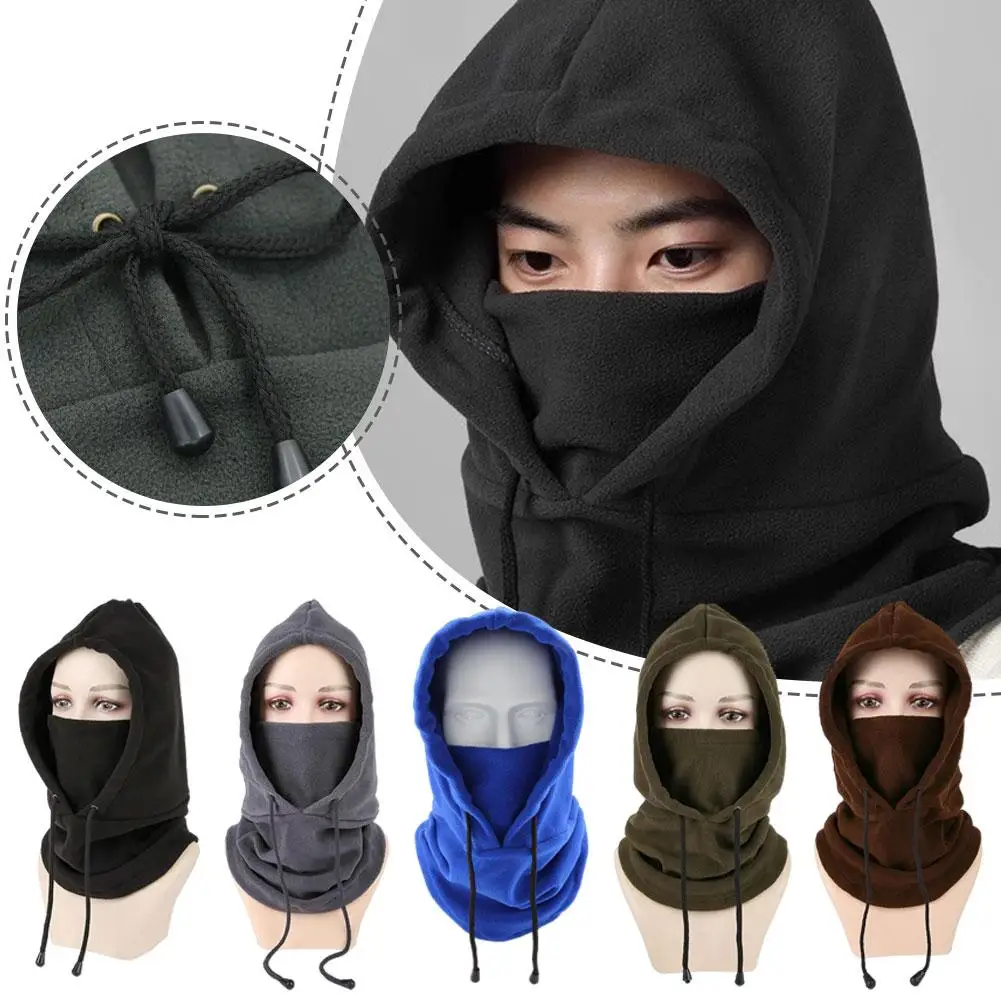 موضة القطبية الصوف النساء الرجال بالاكلافا الشتاء قبعة بيني دفئا يندبروف كامل الوجه قناع للتزلج قبعات الرجال الأوشحة الأوشحة