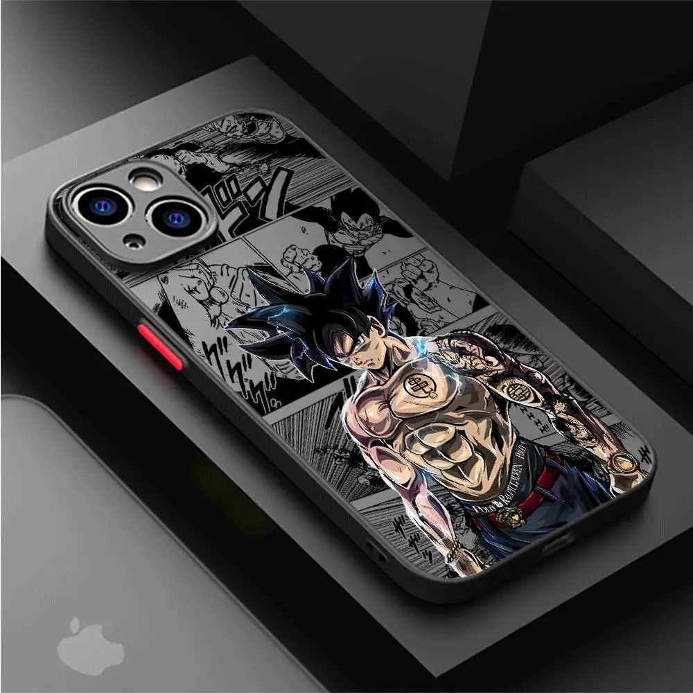 Dragons Balls Phone Case for Apple iPhone 13 14 Plus 15 Pro Max 11 Pro 12 Mini XR 8 SE 7 6S XS MAX Matte Shockproof Armor Cover