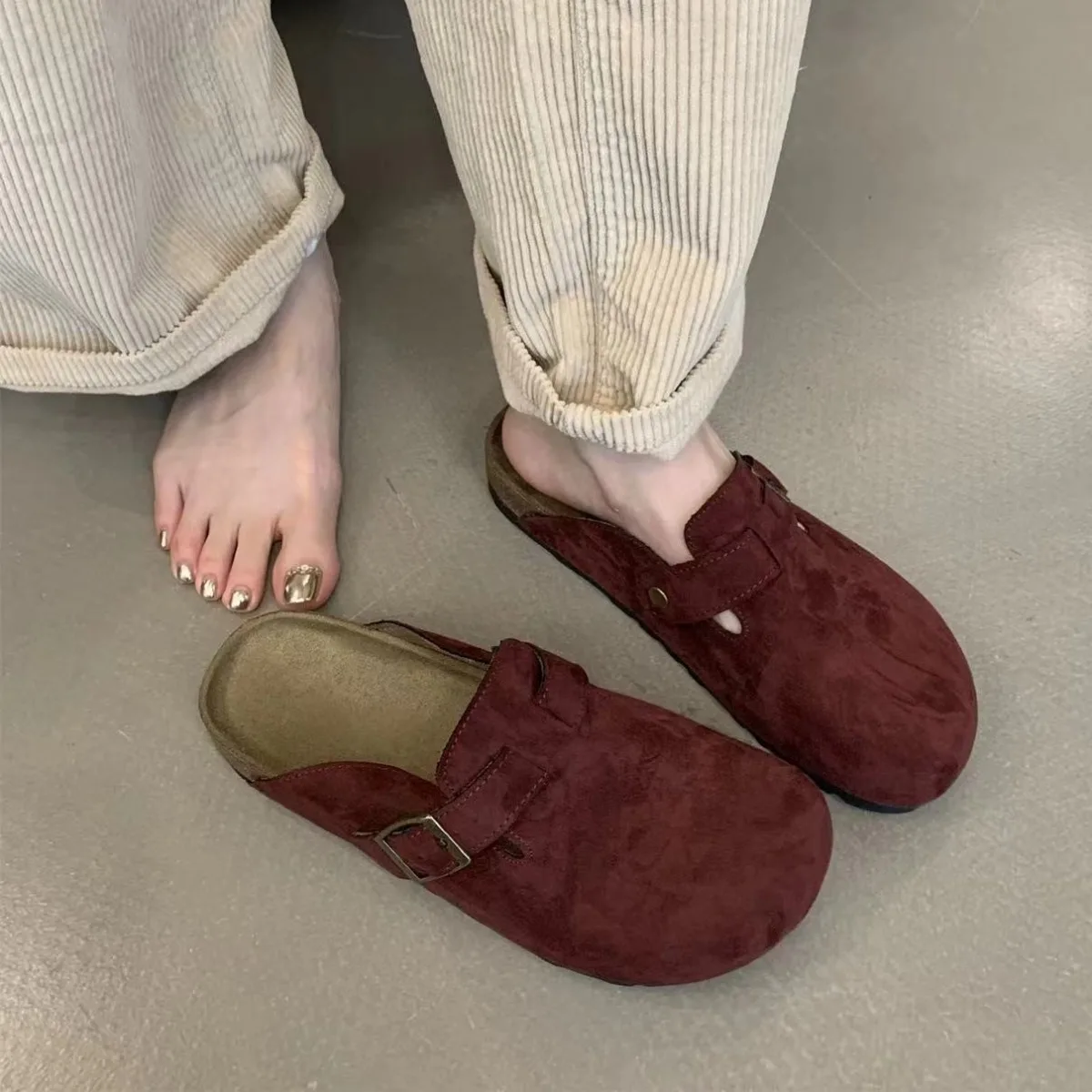 Women Slippers Spring Autumn Fashion Casual Mules Sandals Comfortable with Arch Support Outdoor Beach Slippers Home Slides Women