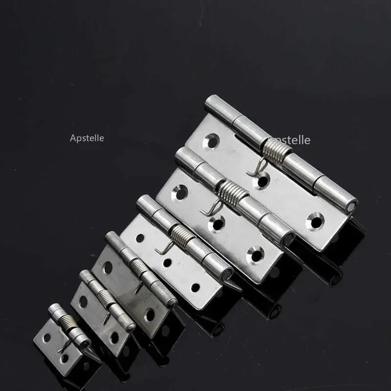 New Arrivals 304 Stainless Steel Spring Hinge Automatic Door Closer Hinge Concealed Door Cabinet Self-closing Hinge With Spring