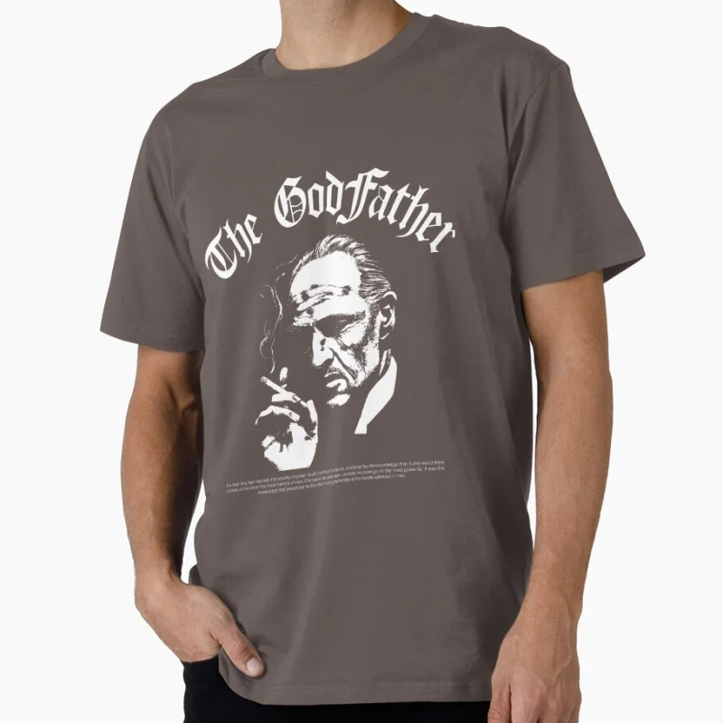 قميص هدية بتصميم جرافيك العراب للرجال ملابس جرافيك فيلم ريترو 100% قطن مطبوع تي شيرت جميع المقاسات S-6XL