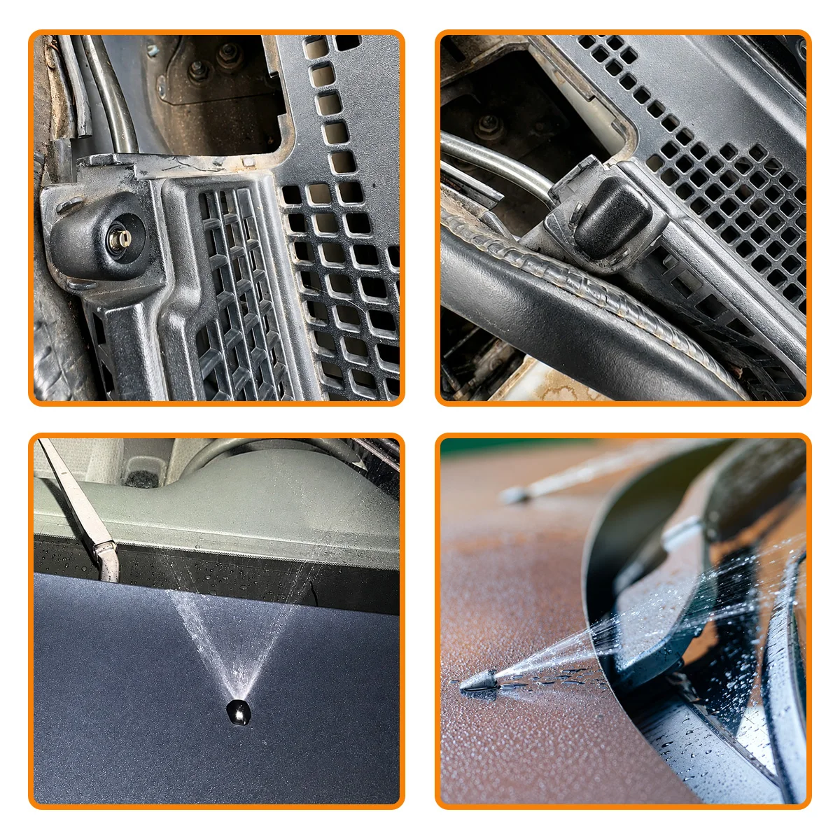 2 Stück Einloch-Windschutzscheiben-Waschdüse aus Messing, einstellbarer Sprühstrahl, passend für Honda Civic Jazz CR-V MK3 Accord Prelude, 76810-SEA-A01 – Detail 6