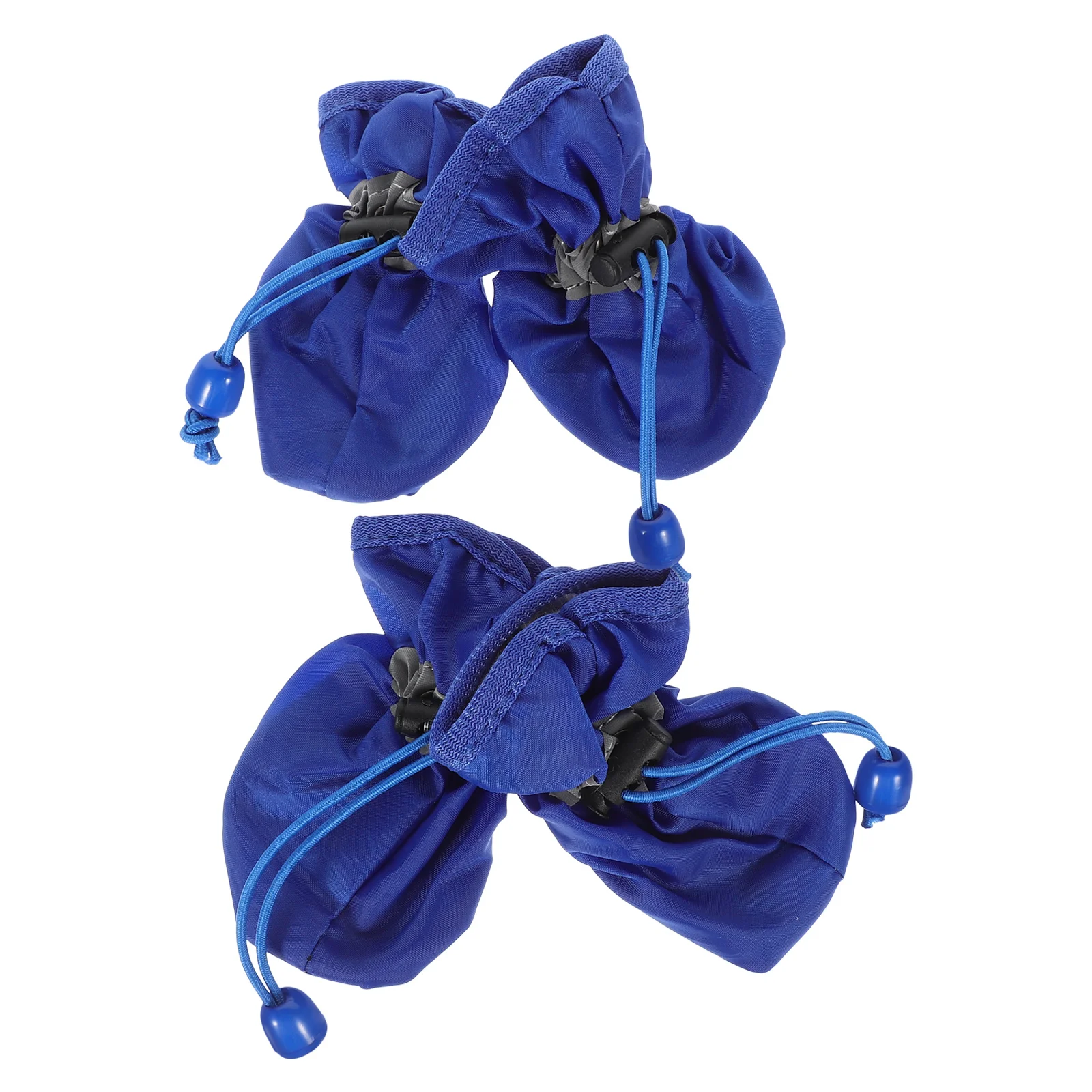 

4Pcs Waterproof Dog Boots Anti Slip All Weather Pet Shoes Hiking Running for Small Medium Dogs Size L Blue Pet Shoes