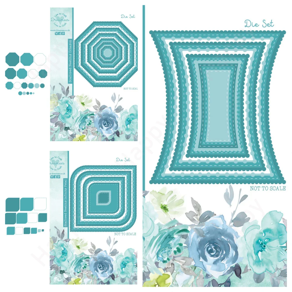 

Nesting Infinity Petal Fancy Rectangle Octagon 2026 New Arrival Metal Cutting Dies Cut Die Mold Craft Embossing DIY Greeting