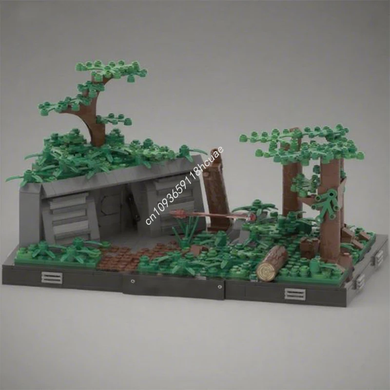 674pcs MOC Endor Bunker Diorama Collection Episode Star Battle UCS Model Building blocks mainan hadiah Natal