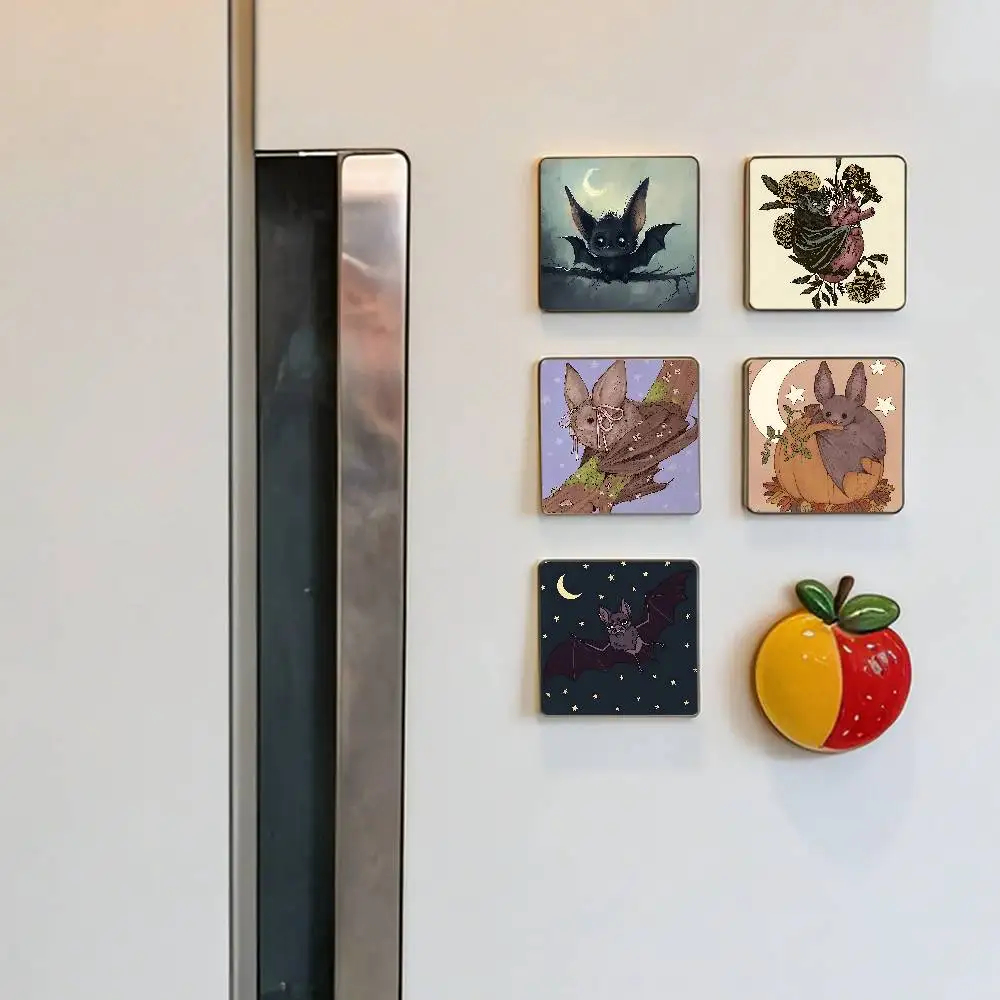 Spooky Bat Halloween Refrigerator Magnets For Dishwasher/ Refrigerator/ Freezer, Whimsical Kitchen Decor
