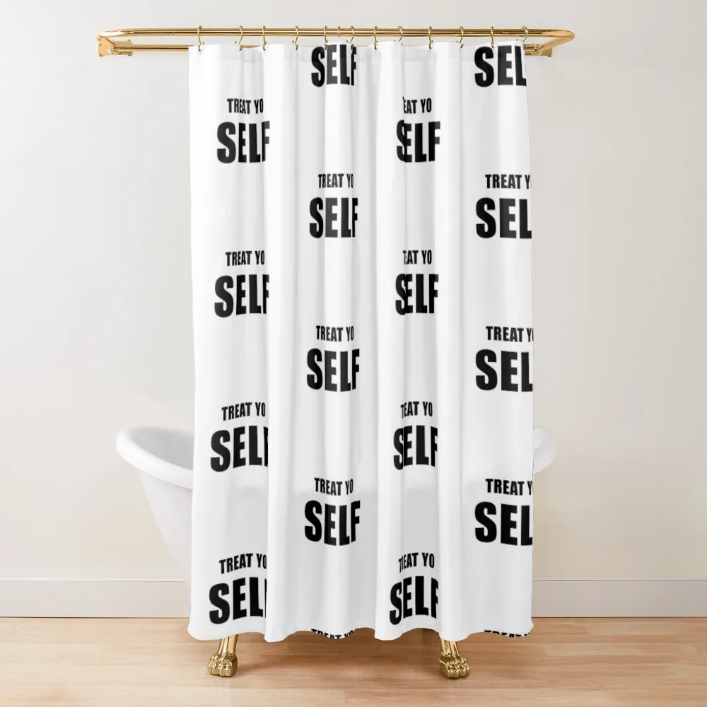 

Treat Yo Self Shower Curtain Waterproof Shower Toilet Accessories Bathroom Bathroom And Shower Products Curtain