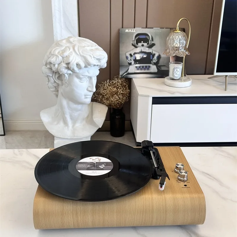

Vinyl creative record player, retro phonograph, bluetooth speaker, interior decoration ornament, support external playback
