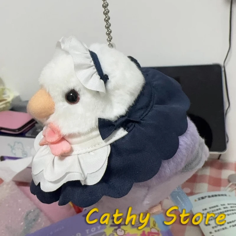 Civilized Bird Taro Balls Dressing Series Christmas Cloak Maid Style Plush Doll Backpack Pendant Decor Toys Novel Birthday Gifts