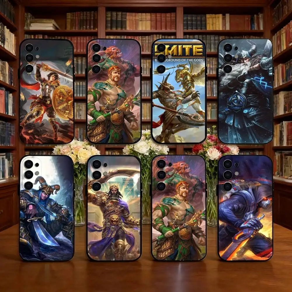 

Smite Phone Case Black Silicone Soft For Samsung S25,S24,S21,S22,S23,S30,Ultra,S20,Plus,Fe,Lite