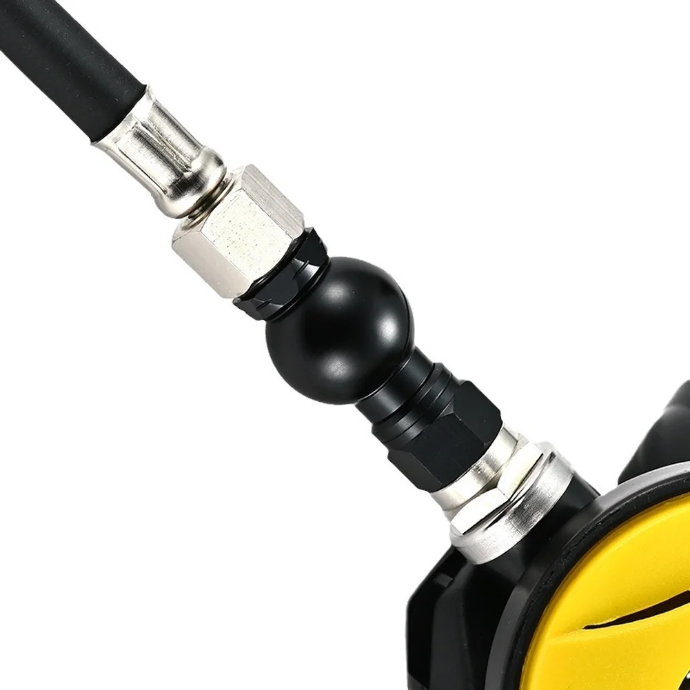 lp-second-stage-fitting-360-degree-swivel-cnc-machined-alloy-shell-ultra-light-and-compact-for-level-2-diving-regulator